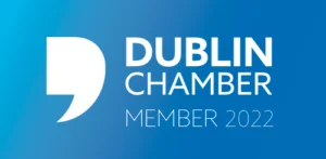 2022 Dublin Chamber membership badge, showcasing McNulty Performance's community engagement.